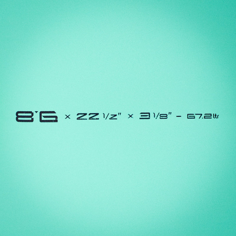 Load image into Gallery viewer, Torq Longboard TET 8'6 x 22 ½ x 3 ⅛ Surfboard - Seagreen/White