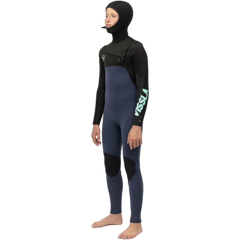 Load image into Gallery viewer, Vissla Youth Seven Seas 5/4/3 Hooded Chest Zip Wetsuit