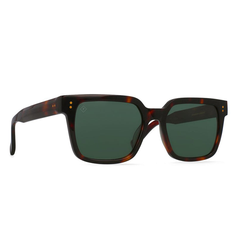 Load image into Gallery viewer, Raen West Polarized Sunglasses - Koala Tortoise/Green - Side Angle
