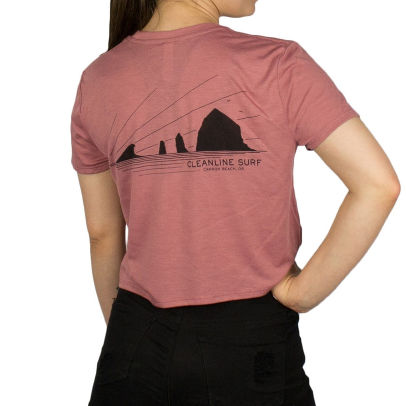 Load image into Gallery viewer, Cleanline Women's Haystack Rays Cropped Top