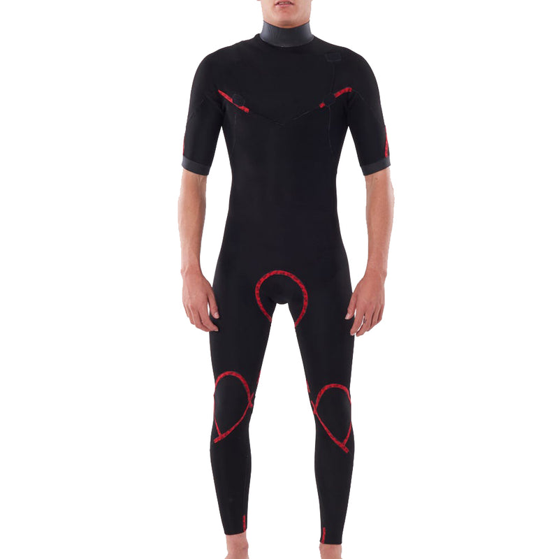 Load image into Gallery viewer, Rip Curl Dawn Patrol 2mm Short Sleeve Chest Zip Wetsuit  - Inside
