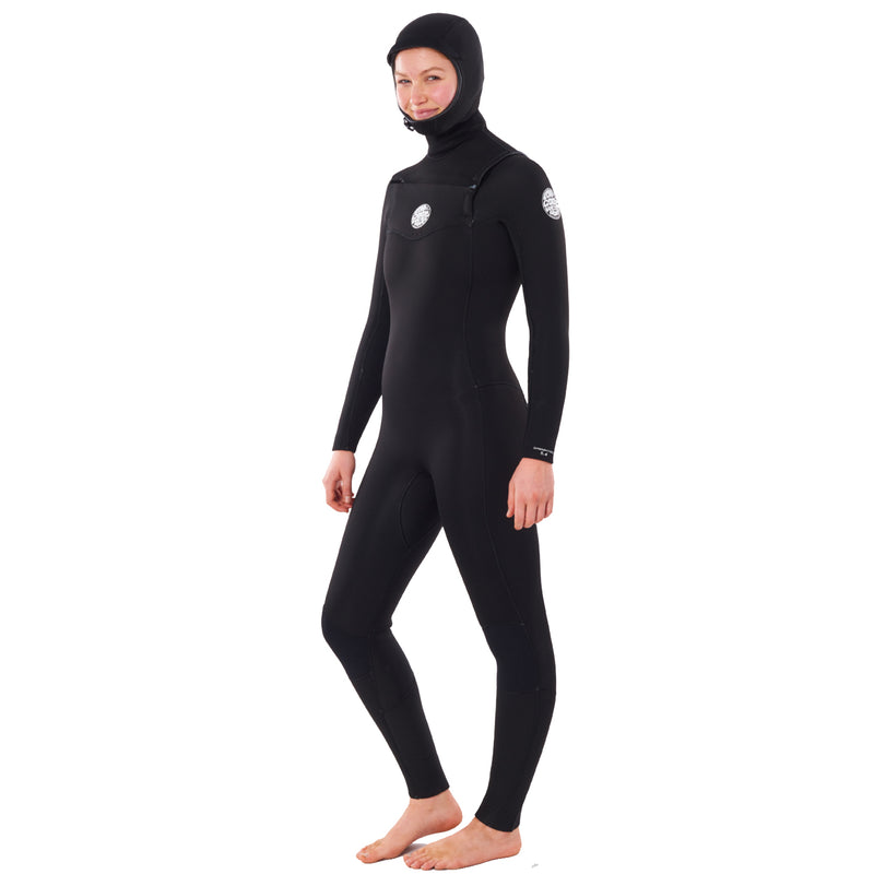 Load image into Gallery viewer, Rip Curl Women&#39;s 5/4 Dawn Patrol Hooded Chest Zip Wetsuit
