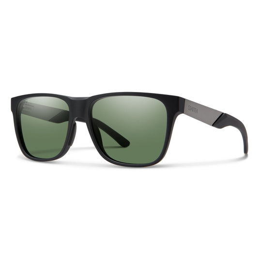 Smith Lowdown Steel Polarized Sunglasses - Matte Black/Chromapop Gray Green