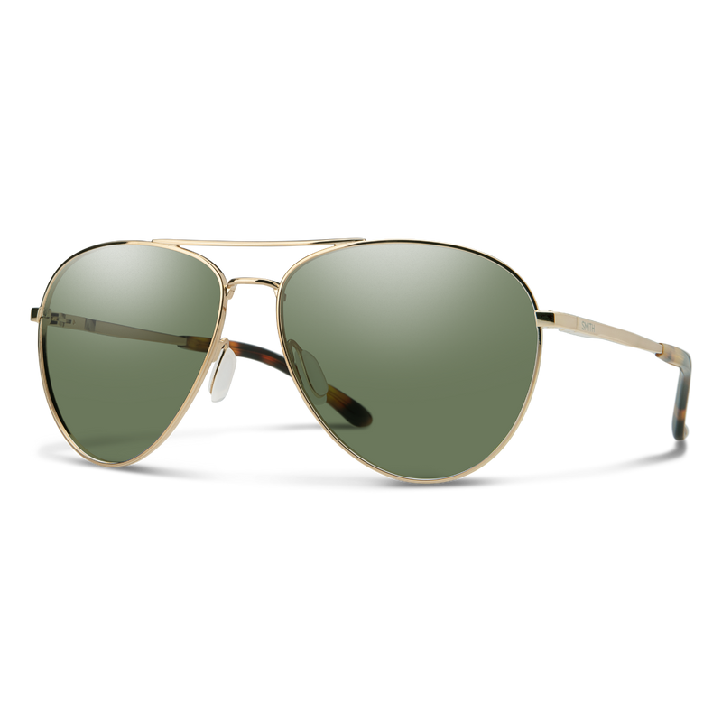 Load image into Gallery viewer, Smith Layback Sunglasses - Gold/Grey Green
