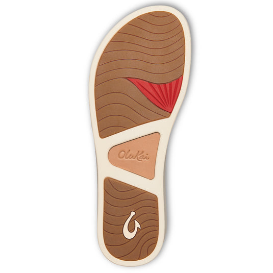 OluKai Women's Ao Loa Leather Sandals - Golden Sand