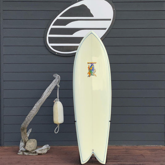 Rainbow Twin Fin Fish 6'0 x 21 ¼ x 3 Surfboard • LIKE-NEW