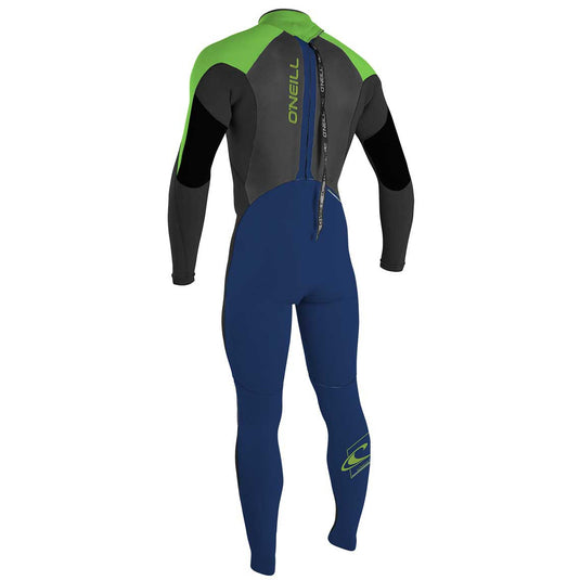 O'Neill Youth Epic 4/3 Back Zip Wetsuit - O'Neill Youth Epic 4/3 Back Zip Wetsuit - Navy/Black/DayGlo