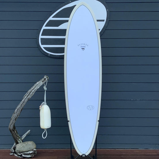Skindog The Ova Thunderbolt Red 7'6 × 22 ¼ × 3 Surfboard • USED