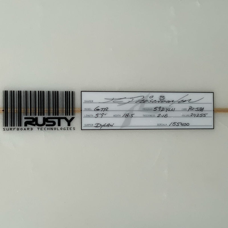 Load image into Gallery viewer, Rusty GTR 5'9 x 18 ½ x 2 3/16 Surfboard • USED
