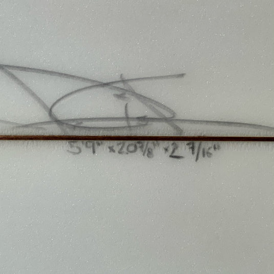 NME Custom 5'9 x 20 ⅞ x 2 7/16 Surfboard • USED