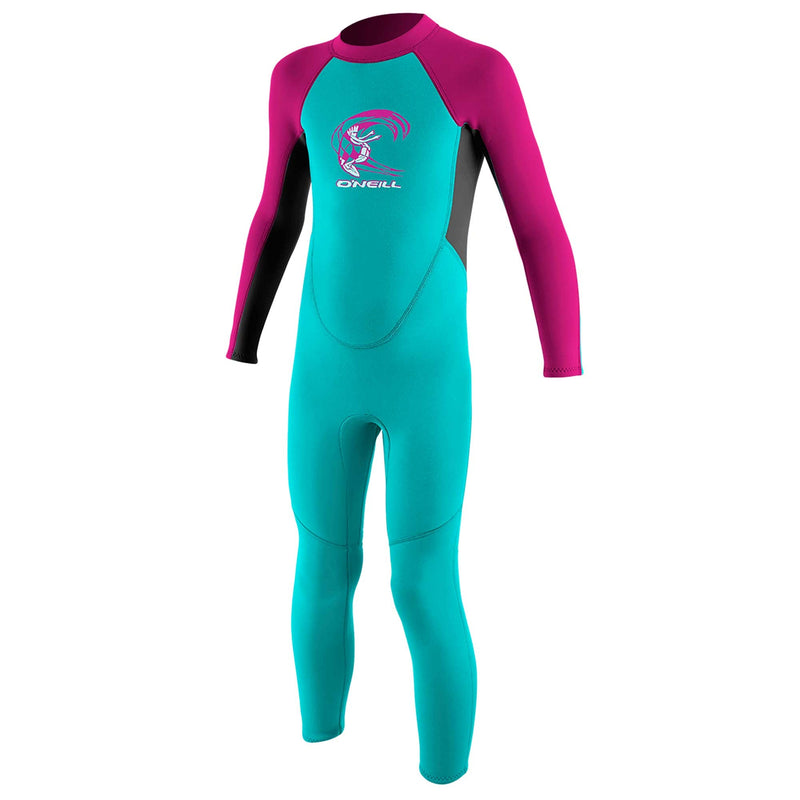 Load image into Gallery viewer, O&#39;Neill Toddler Reactor II 2mm Wetsuit - Aqua/Graphite/Berry
