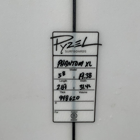 Pyzel Phantom XL 5'8 × 19 ⅜ × 2 11/16 Surfboard • USED 4