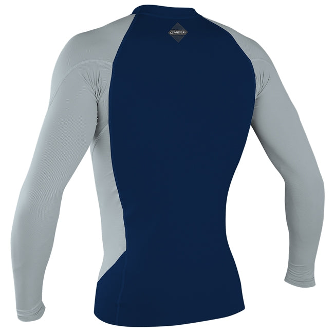 Load image into Gallery viewer, O&#39;Neill Hyperfreak Neo Skins Long Sleeve Rash Guard - Abyss/Cool Grey
