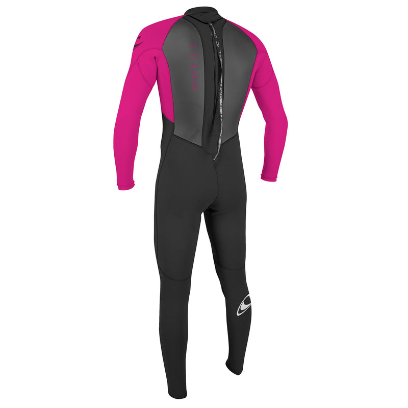 Load image into Gallery viewer, O&#39;Neill Youth Reactor II 3/2 Back Zip Wetsuit - Black/Berry
