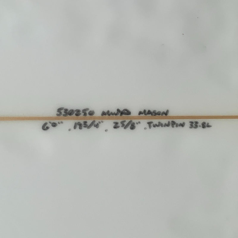 Load image into Gallery viewer, Channel Islands Twin Pin 6&#39;0 x 19 ¾ x 2 ⅝ Surfboard • USED
