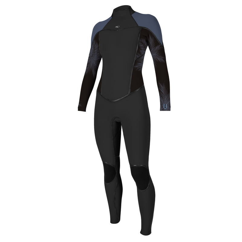 Load image into Gallery viewer, O&#39;Neill Women&#39;s Psycho I 4/3 Back Zip Wetsuit - Black/Harbor Mist
