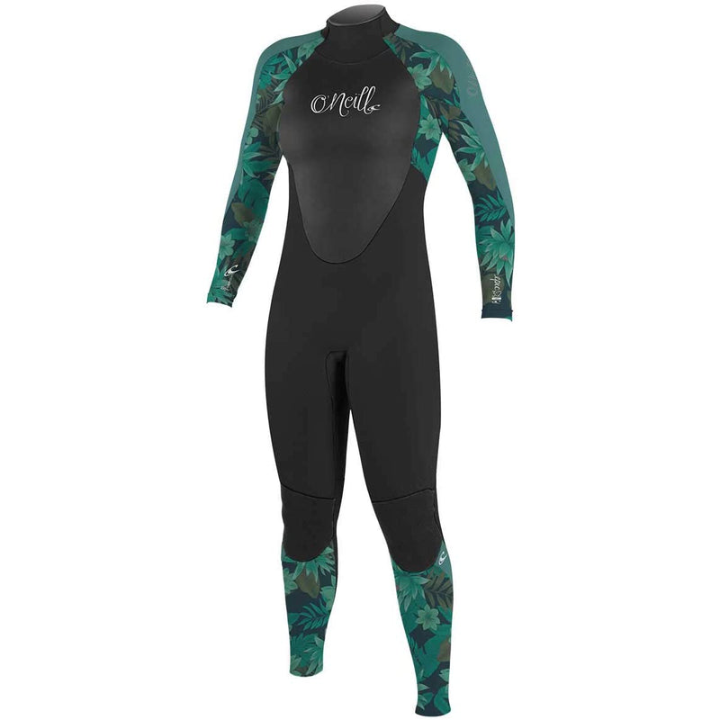 Load image into Gallery viewer, O&#39;Neill Women&#39;s Epic 3/2 Back Zip Wetsuit - Black/Berry/Graphite

