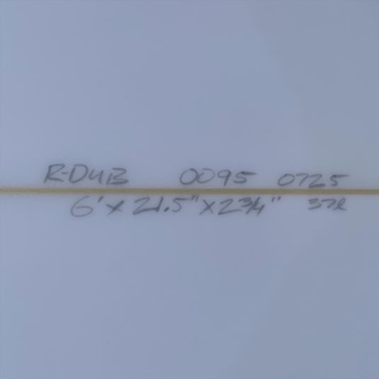 Forty Seven Quad 6'0 x 21 ½ x 2 ¾ Surfboard • NEW