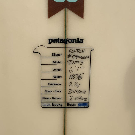 FCD DM3 6'1 × 18 ⅞ × 2 ¼ Surfboard • USED