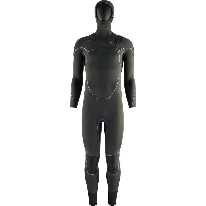 Load image into Gallery viewer, Patagonia R5 Yulex 6.5/5 Hooded Chest Zip Wetsuit - Black
