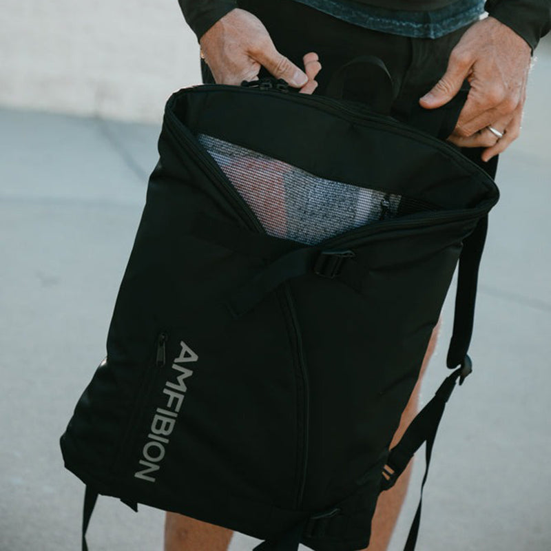 Load image into Gallery viewer, AMFIBION Shoreline 2-in-1 Changing Mat to Surf Pack Backpack
