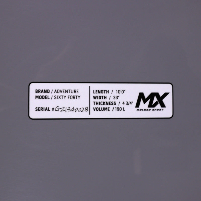 Load image into Gallery viewer, Adventure Paddleboarding 10'0 x 33 x 4 ¾ Sixty Forty MX Stand Up Paddleboard SUP - Yellow/Grey
