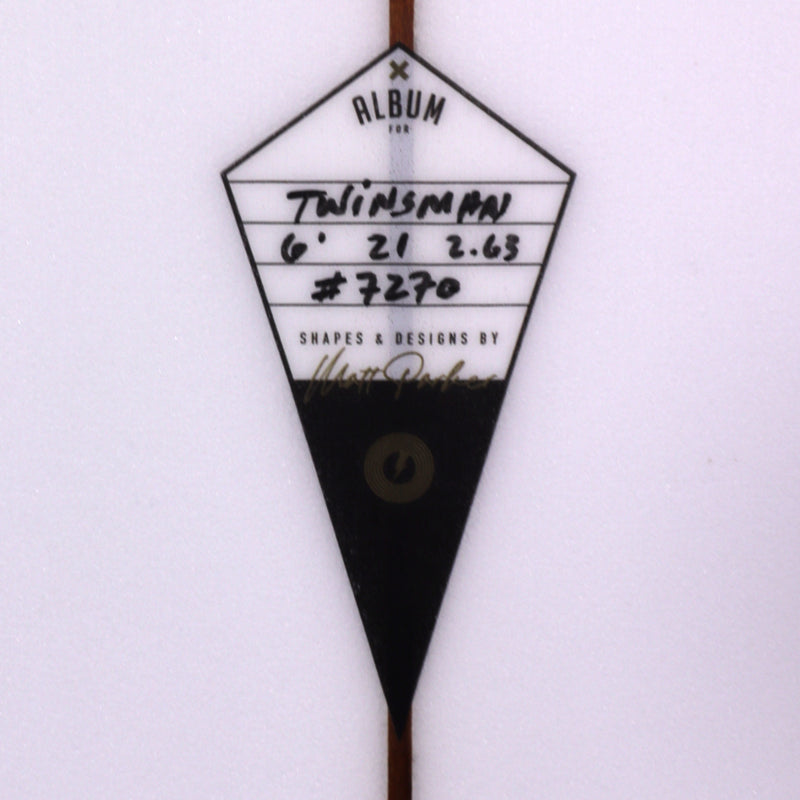 Load image into Gallery viewer, Album Surf Twinsman 6'1 x 21 x 2 ⅝ Surfboard - Clear
