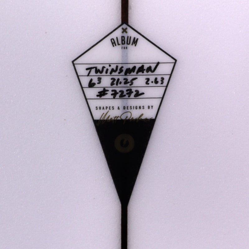 Load image into Gallery viewer, Album Surf Twinsman 6'3 x 21 ¼ x 2 ⅝ Surfboard - Clear
