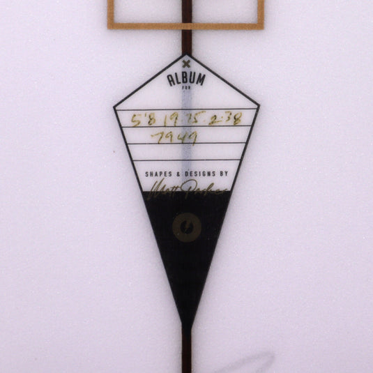 Album Surf Twinsman 5'8 x 19 ¾ x 2 ⅜ Surfboard - Clear