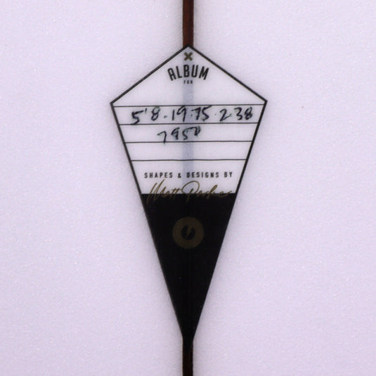 Album Surf Twinsman 5'8 x 19 ¾ x 2 ⅜ Surfboard - Clear