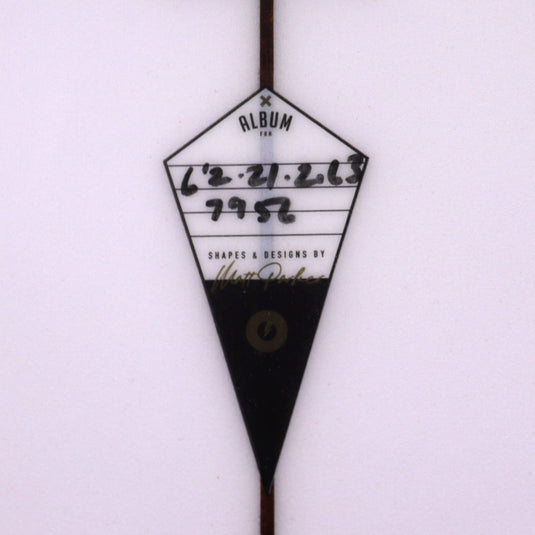 Album Surf Twinsman 6'2 x 21 x 2 ⅝ Surfboard - Clear