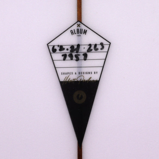 Album Surf Twinsman 6'2 × 21 × 2 ⅝ Surfboard - Clear 4