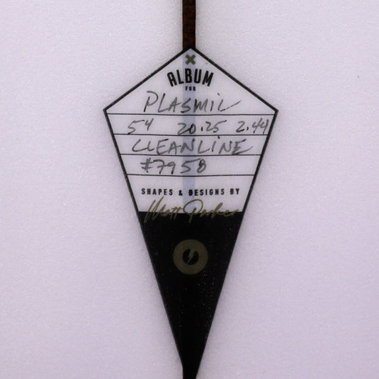 Album Surf Plasmic 5'4 x 20 ¼ x 2 7/16 Surfboard - Clear