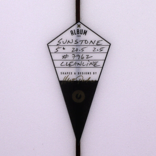 Album Surf Sunstone 5'6 × 20 ½ × 2 ½ Surfboard - Clear 4