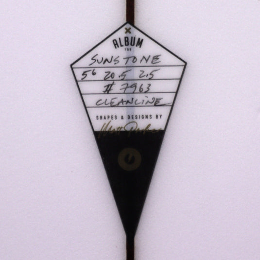 Album Surf Sunstone 5'6 × 20 ½ × 2 ½ Surfboard - Clear 4