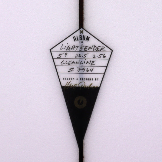 Album Surf Lightbender 5'9 × 20 ½ × 2 9/16 Surfboard - Clear 4