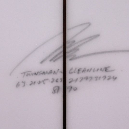 Album Surf Twinsman 6'3 × 21 ¼ × 2 ⅝ Surfboard - Clear 4