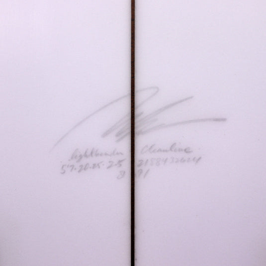 Album Surf Lightbender 5'7 × 20 ¼ × 2 ½ Surfboard - Clear 4