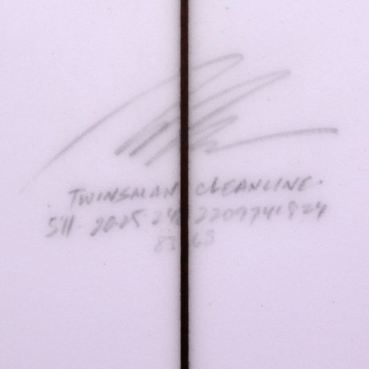 Album Surf Twinsman 5'11 × 20 ¼ × 2.48 Surfboard - Clear 4