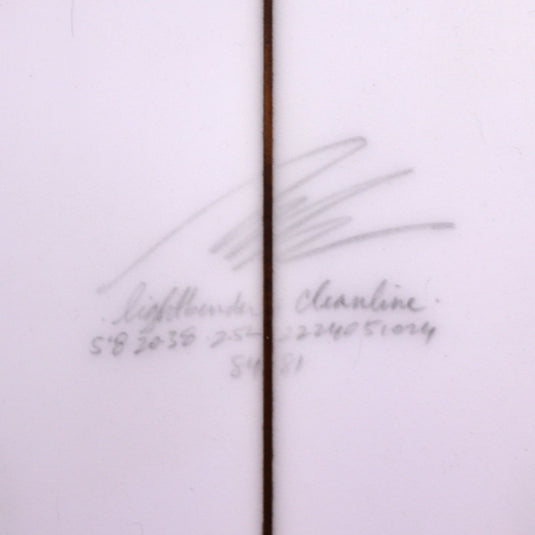 Album Surf Lightbender 5'8 x 20 ⅜ x 2 ½ Surfboard - Clear