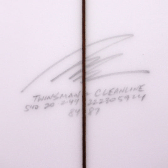 Album Surf Twinsman 5'10 × 20 × 2 7/16 Surfboard - Clear 4
