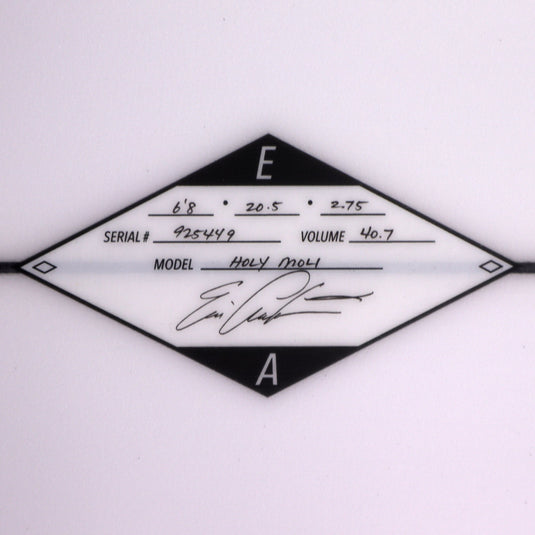 Arakawa Holy Moli 6'8 × 20 ½ × 2 ¾ Surfboard 4