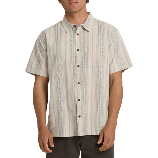 Billabong Sundays Jacquard Short Sleeve Button-Up Shirt