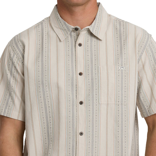 Billabong Sundays Jacquard Short Sleeve Button-Up Shirt 