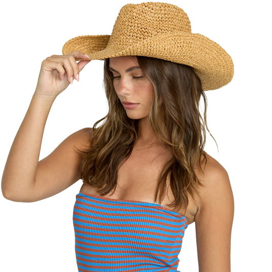 Billabong Women's Take It West Cowgirl Straw Hat 2