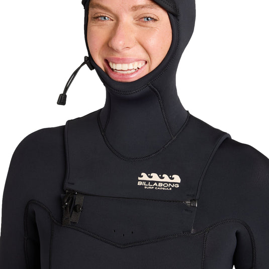 Billabong Women's Salty Dayz 5/4 Hooded Chest-Zip Wetsuit