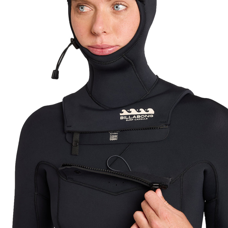 Load image into Gallery viewer, Billabong Women's Salty Dayz 5/4 Hooded Chest-Zip Wetsuit
