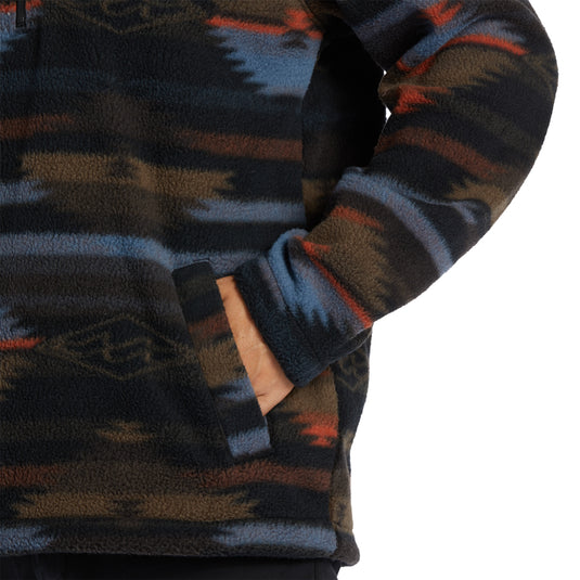 Billabong Boundary Half-Zip Mock Neck Fleece Sweatshirt