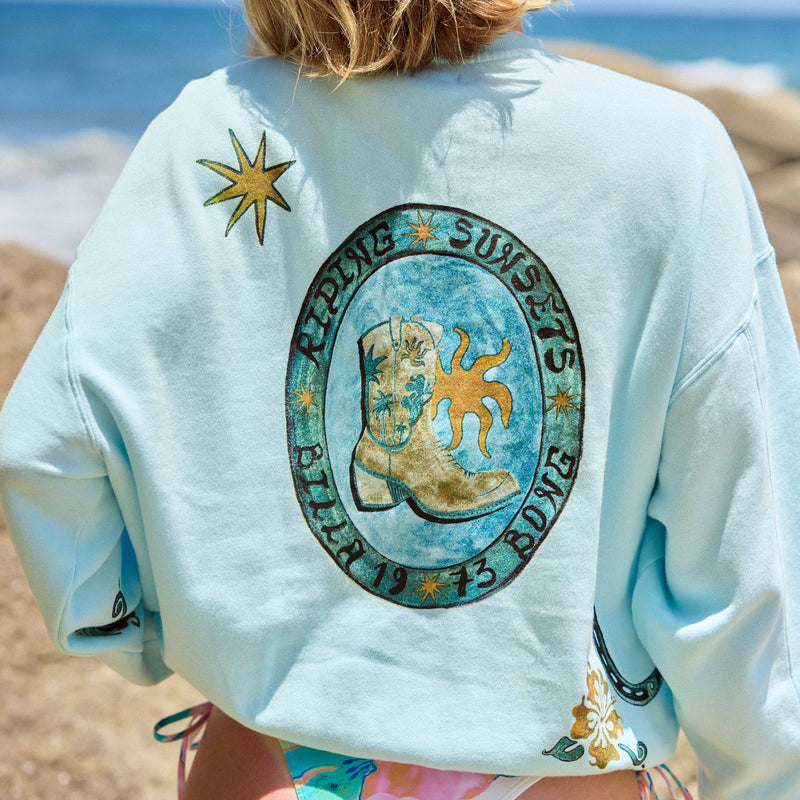 Load image into Gallery viewer, Billabong Women's Sunset Rider Kendal Crew Sweatshirt
