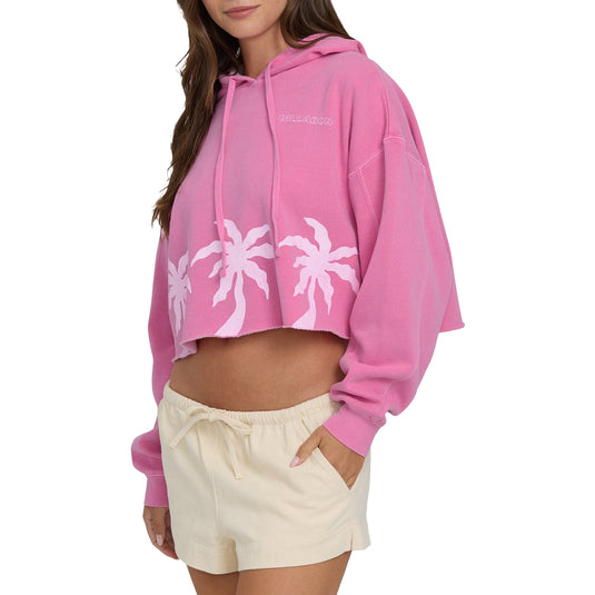 Billabong Women's Palmer Hood Crop Pullover Hoodie